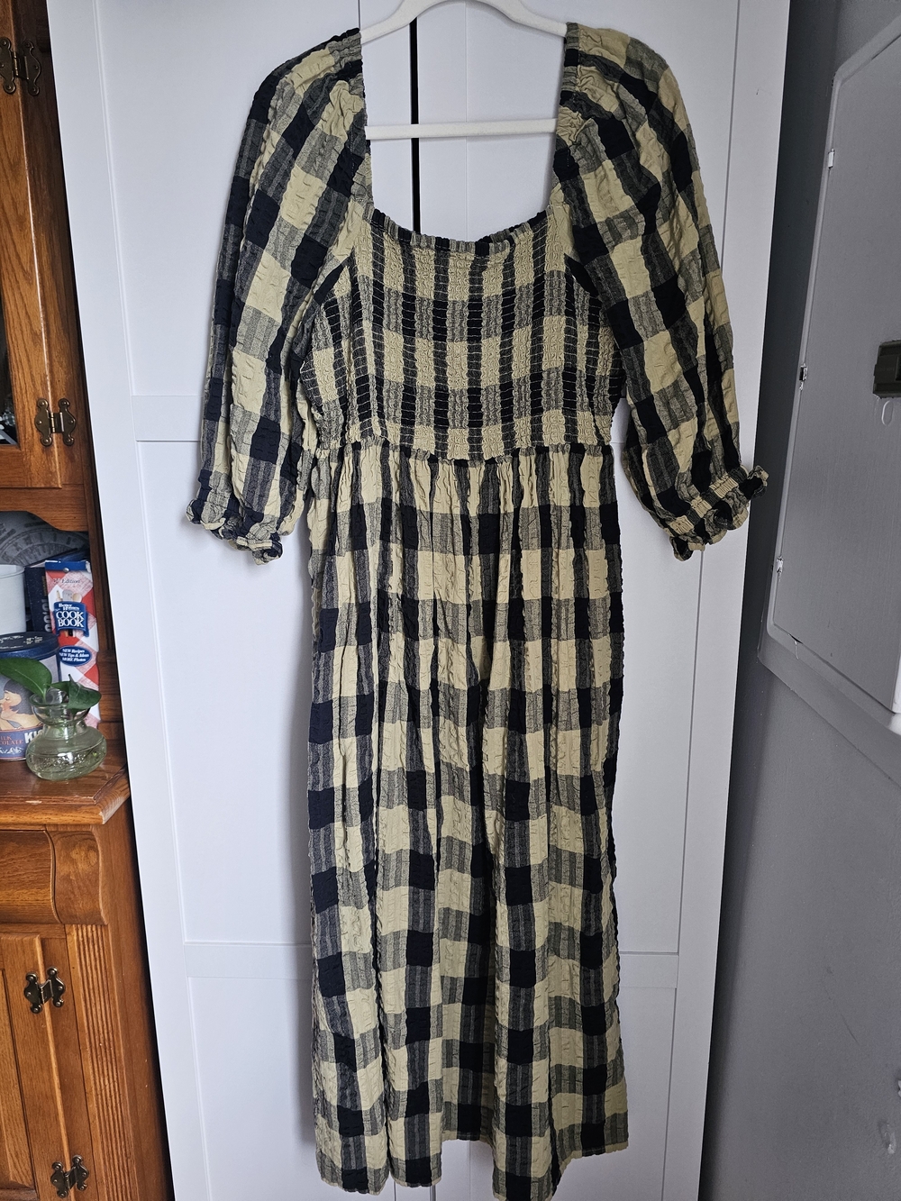 ASOS Design Gingham Maxi Dress - Sz. 14 - Picture 3 of 5